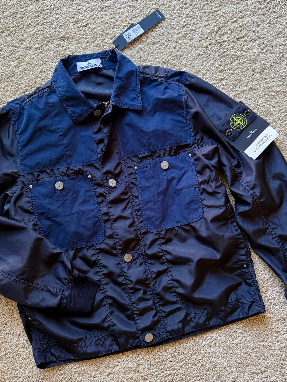 Stone Island Polyester Tela David Light-TC Jacket XL (NWT)